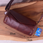 Túi trống da bò thật Berry & Ken VINTAGE SBM117