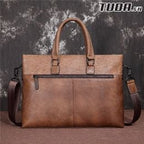 Cặp công sở Da Bò VEG Nhập Khẩu Retro chứa laptop Business Edition SBM96