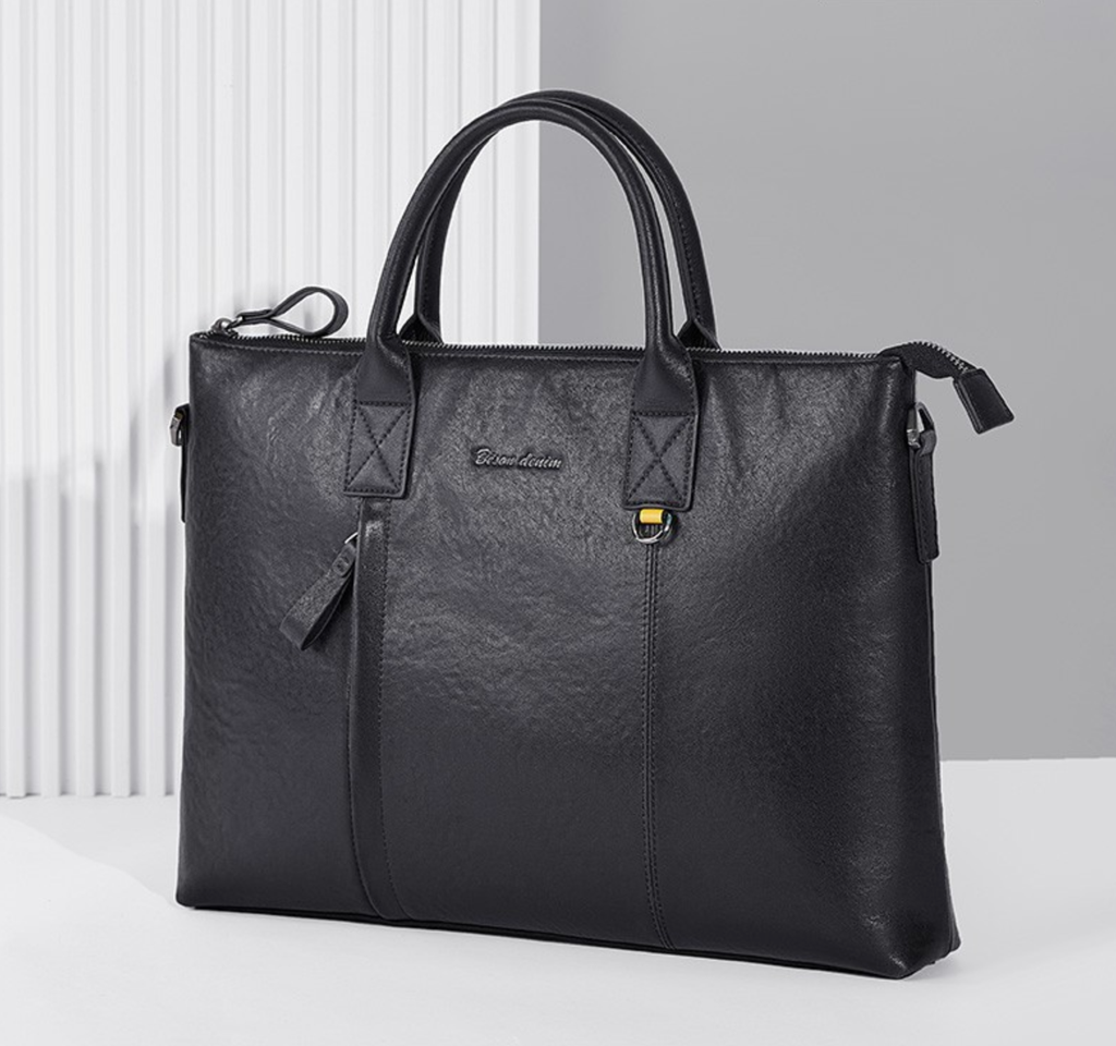 Cặp Da Công Sở Cao Cấp Da Bò Thật Đựng Laptop & Hồ Sơ SBM344