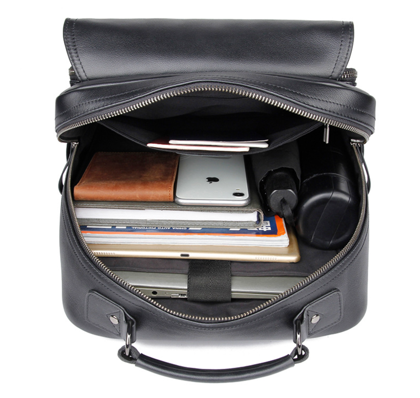 Balo Da Bò Thật VINTAGE Phong Cách Doanh Nhân Đa Chức Năng BPL304