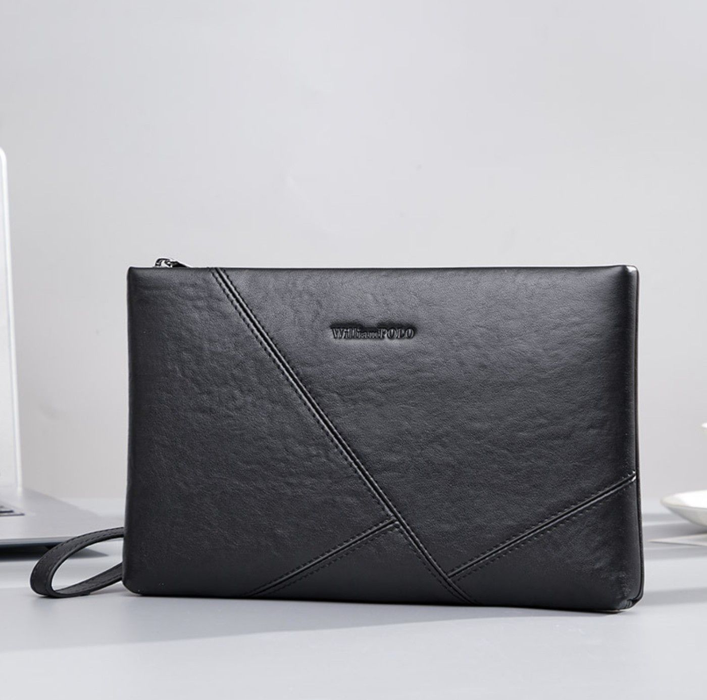 Ví Cầm Tay CLUTCH Nam Da Bò Thật William POLO Luxury CLH297