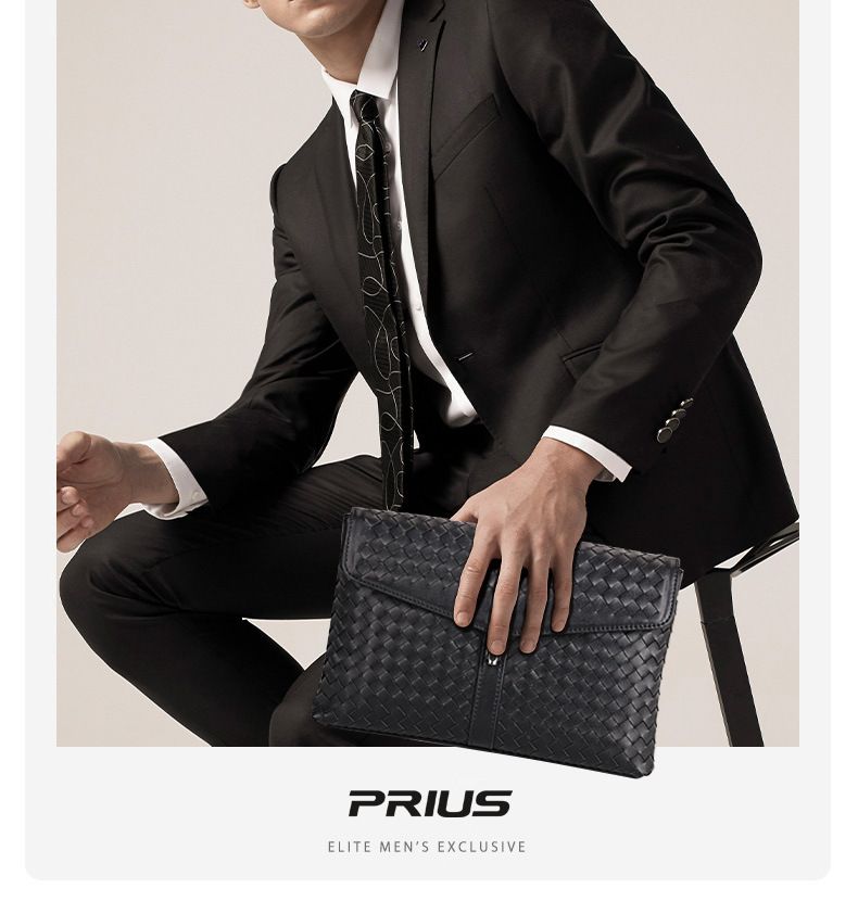 Ví Cầm Tay CLUTCH Nam Da Bò Cao Cấp PRIUS CLH314