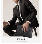 Ví Cầm Tay CLUTCH Nam Da Bò Cao Cấp PRIUS CLH314