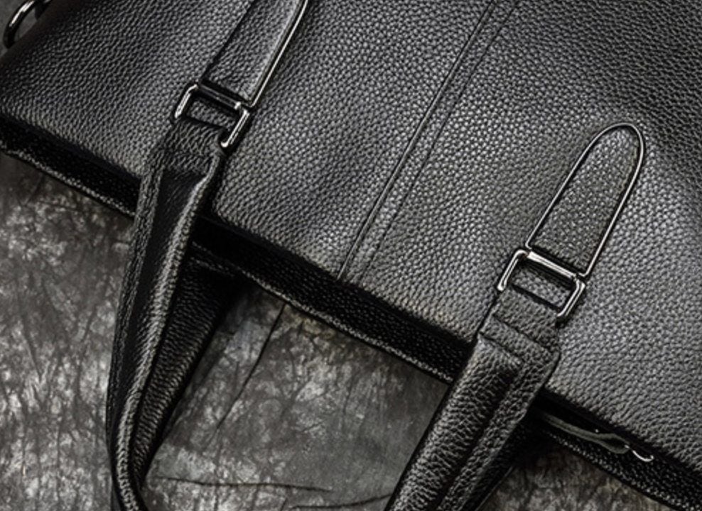 Túi Da Bò Thật Đeo Chéo & Xách Tay Phong Cách Doanh Nhân RETRO SBM308