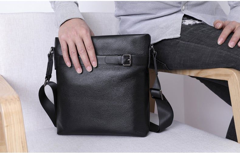 Túi Da Bò Thật Đeo Chéo Đựng IPad Classic Edition TUDA SBM317