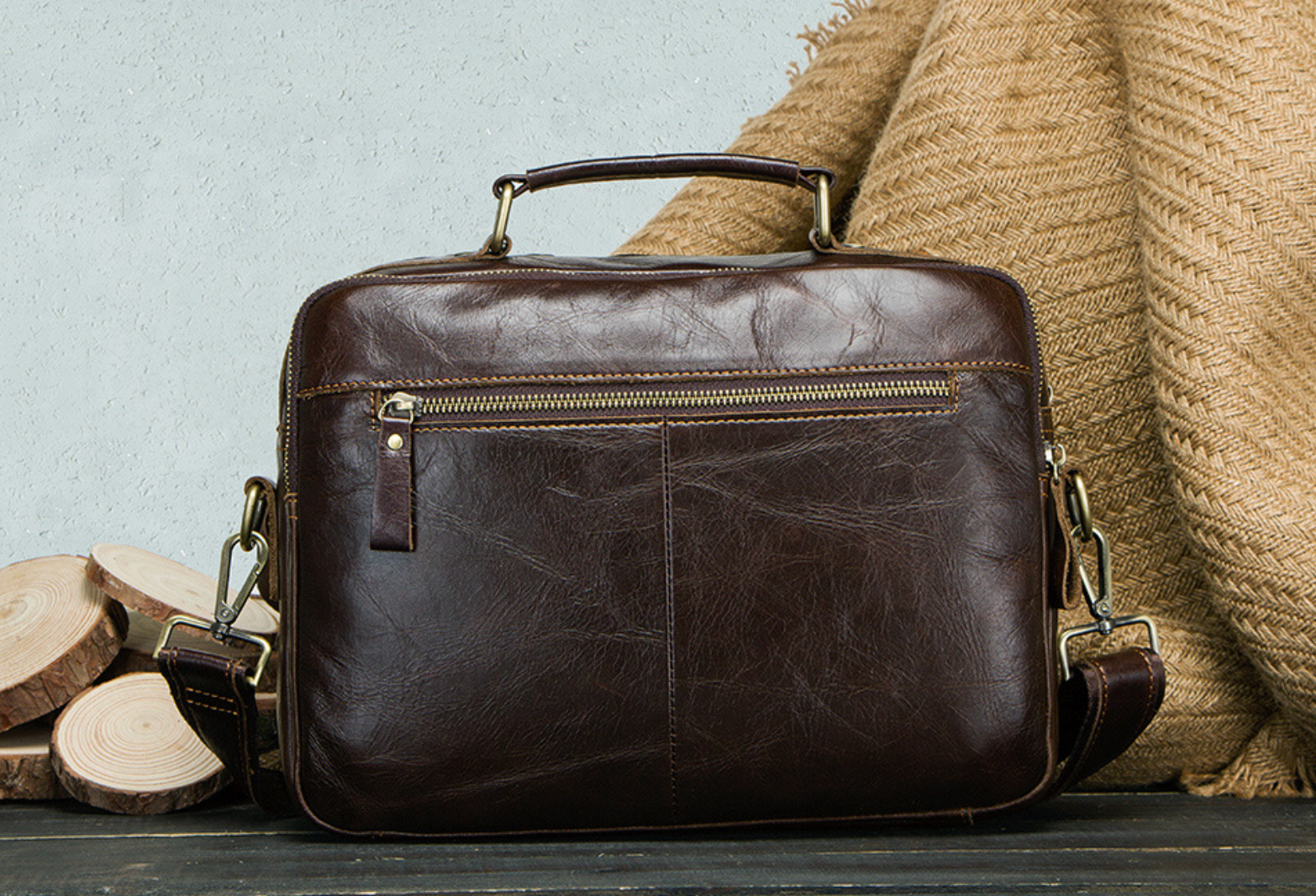 Túi Da Bò PULL UP Nhập Khẩu Đeo Chéo & Xách Tay Đựng iPad Classic SBM323