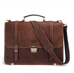 Cặp Da Công Sở Da Bò Sáp Italy Cao Cấp Đựng Laptop RETRO SBM324