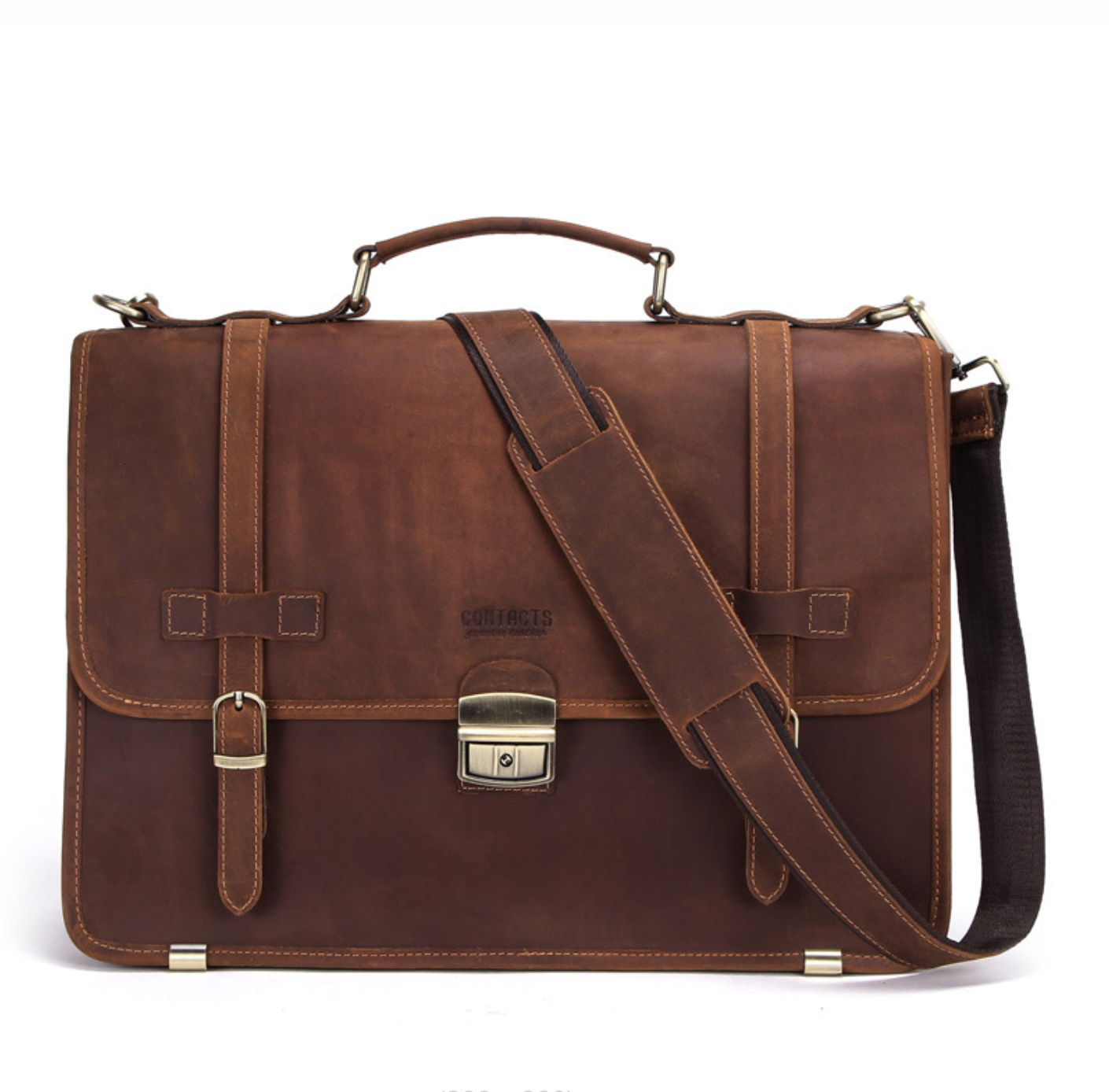 Cặp Da Công Sở Da Bò Sáp Italy Cao Cấp Đựng Laptop RETRO SBM324