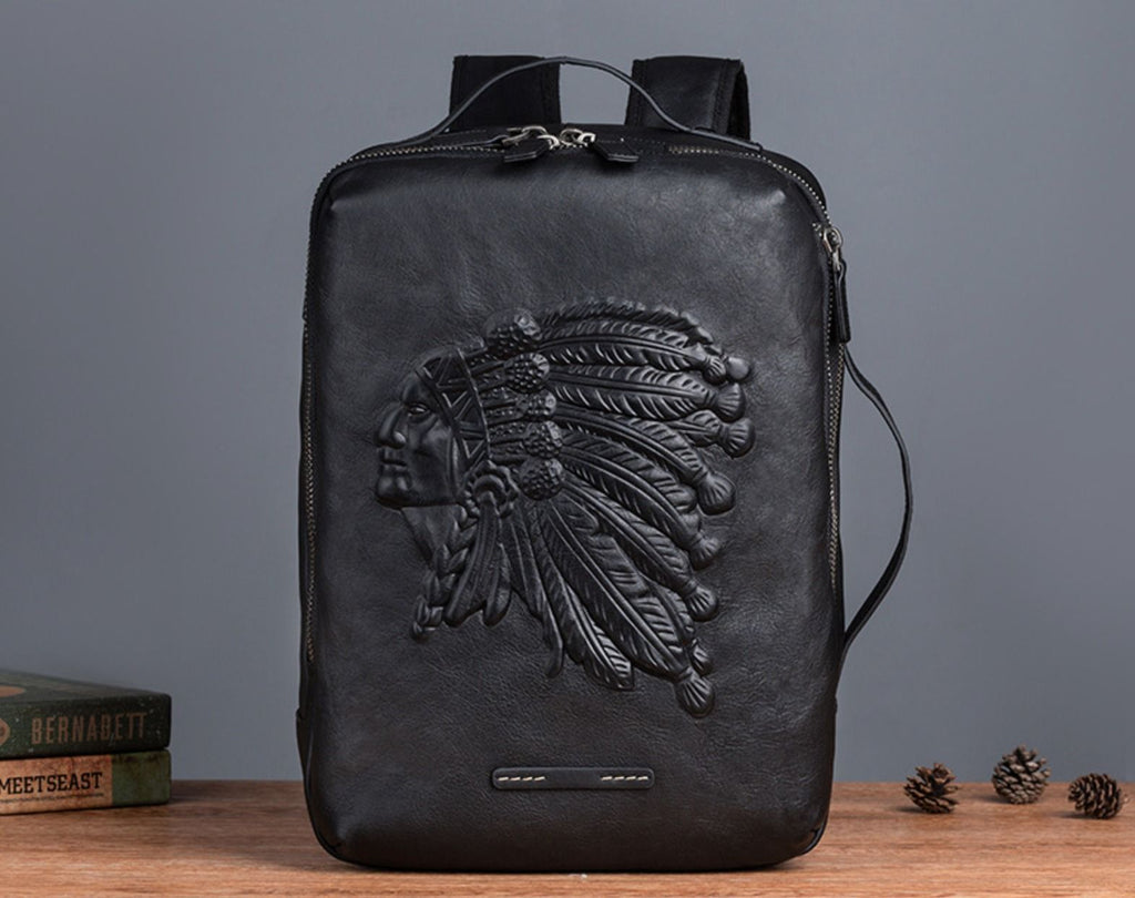 Balo Da Bò VEG Patina Italy Handmade Cao Cấp Đa Chức Năng BPL380