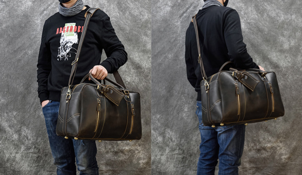 Túi Du Lịch Da Bò Sáp Italy Nhập Khẩu Cao Cấp TBL349