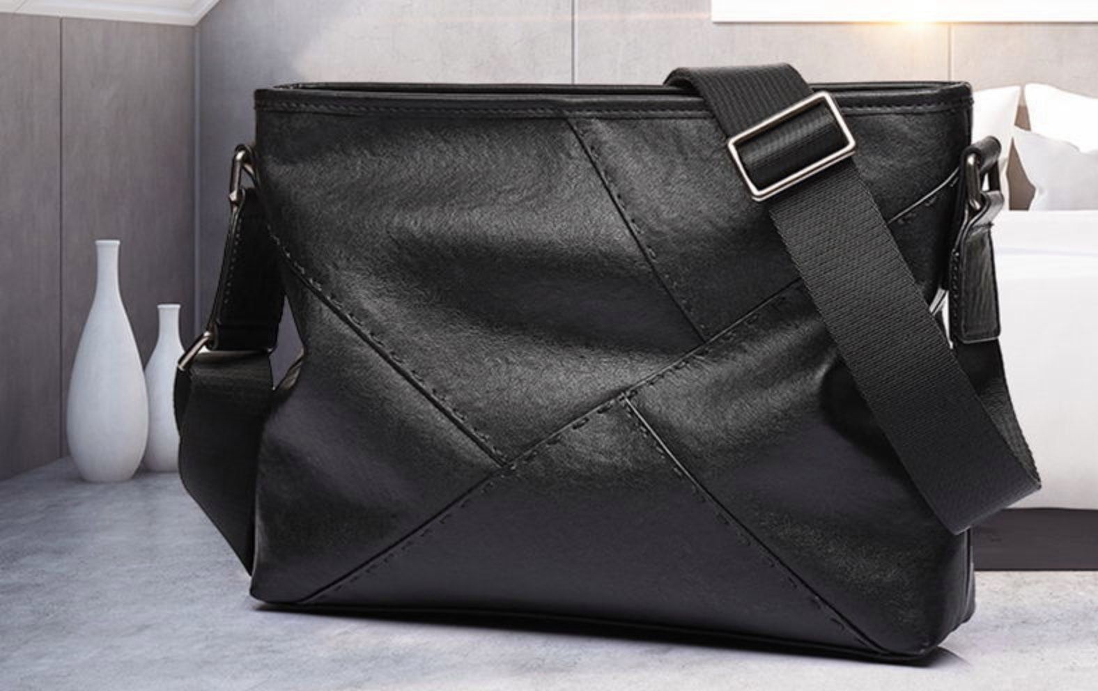 Túi Đeo Chéo Da Bò Thật Đựng iPad Classic Edition SBM285