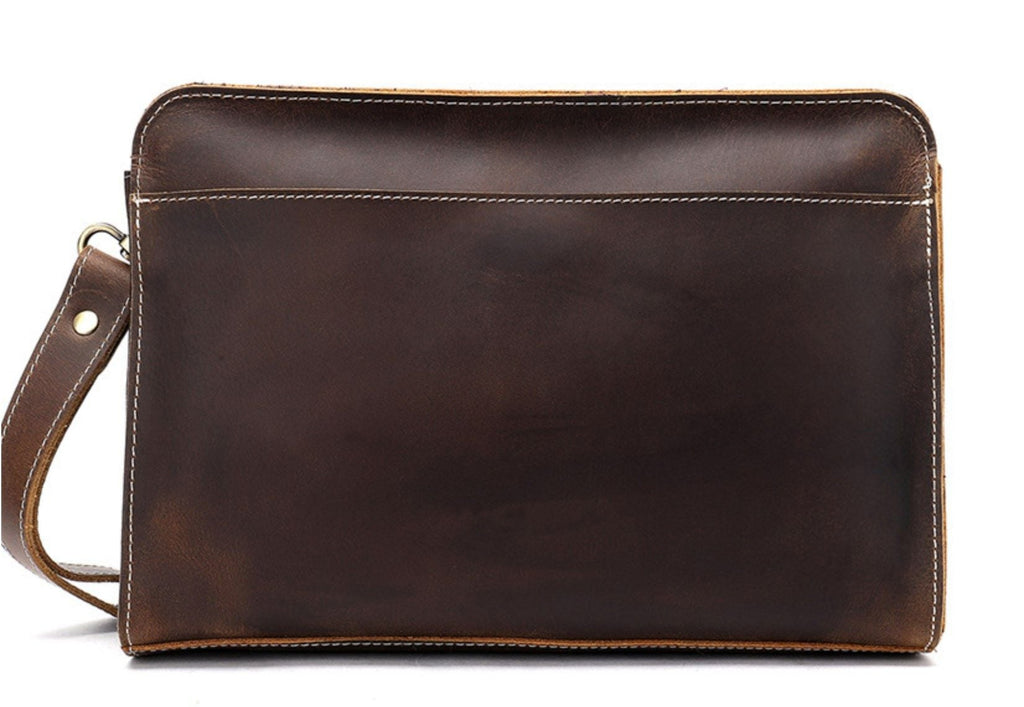 Ví Cầm Tay CLUTCH Nam Da Bò Sáp Nhập Khẩu CLH269