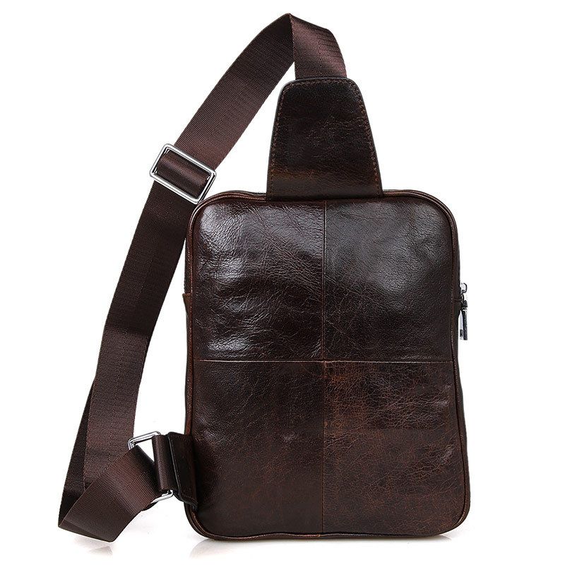 Túi Đeo Chéo Trước Ngực Da Bò Thật Nhập Khẩu Đựng iPad SBM267