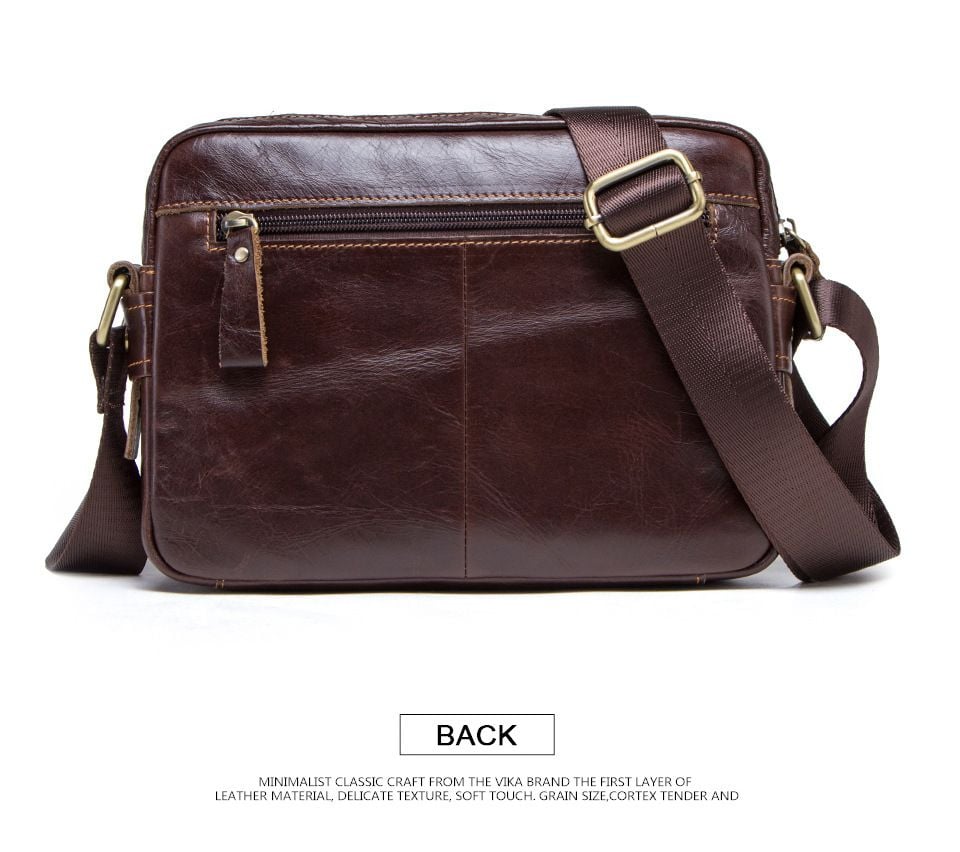 Túi Messenger Da Bò PULL UP Nhập Khẩu Đeo Chéo Đựng iPad - Classic SBM233