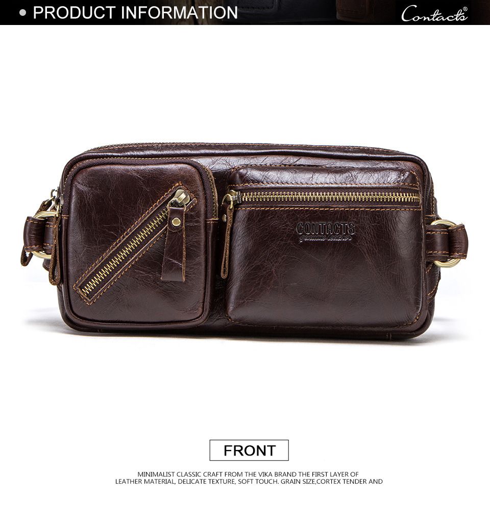 Túi Da Bò Nhập Khẩu Đeo Chéo Ngực Và Thắt Lưng SBM222