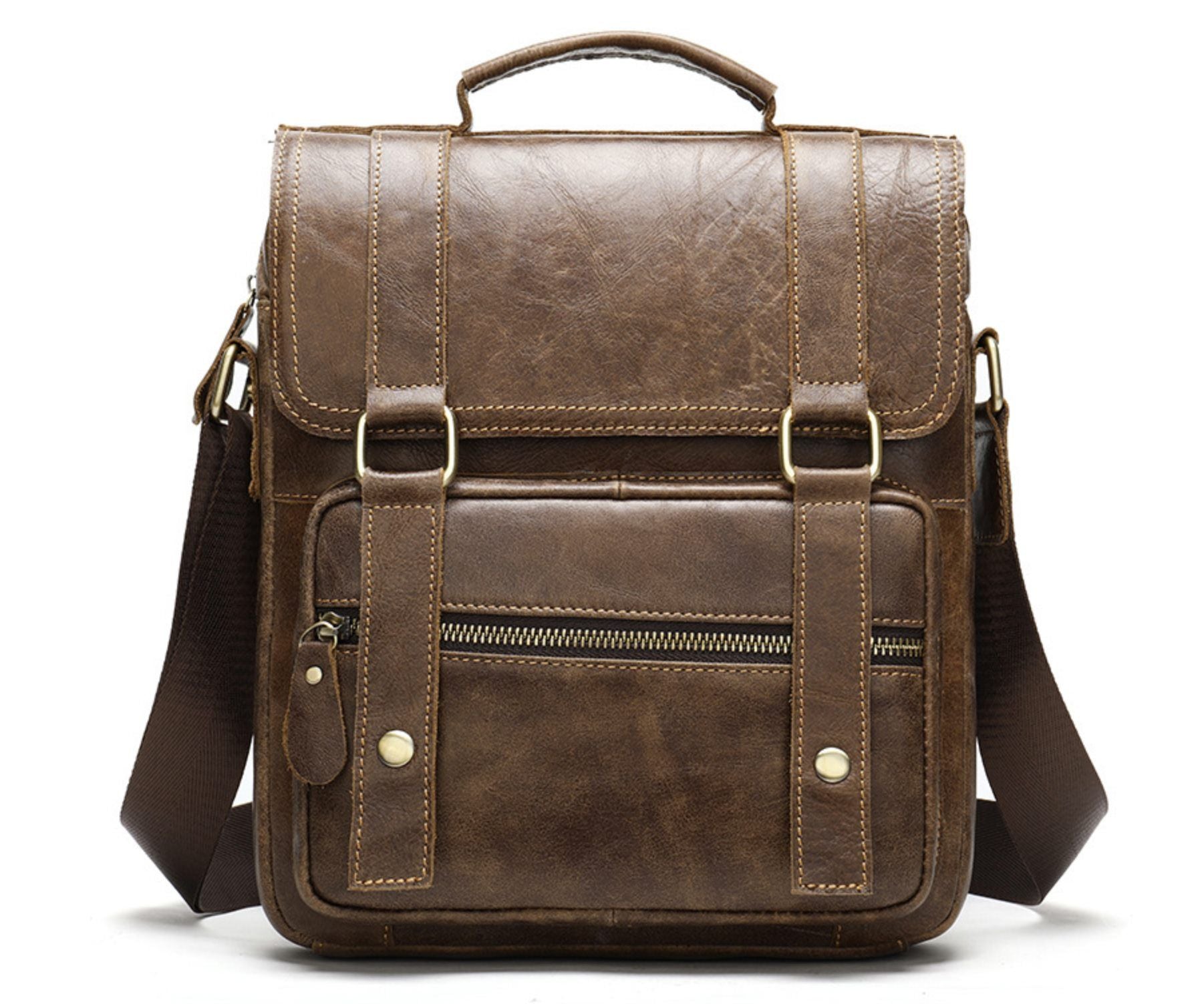 Túi Da Bò Thật RETRO Đeo Chéo & Xách Tay Đựng IPad SBM207