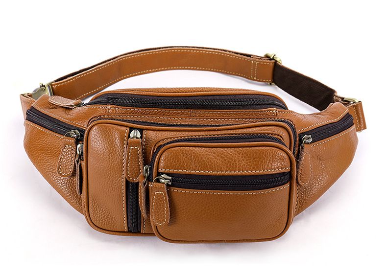 Túi Bao Tử Da Bò Thật RETRO Đeo Chéo Ngực Và Thắt Lưng SBM208