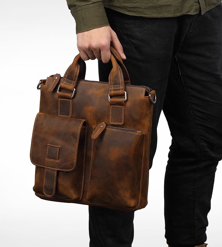 Túi Da Bò Thật Đựng Laptop Phong Cách Doanh Nhân RETRO SBM200