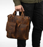 Túi Da Bò Thật Đựng Laptop Phong Cách Doanh Nhân RETRO SBM200