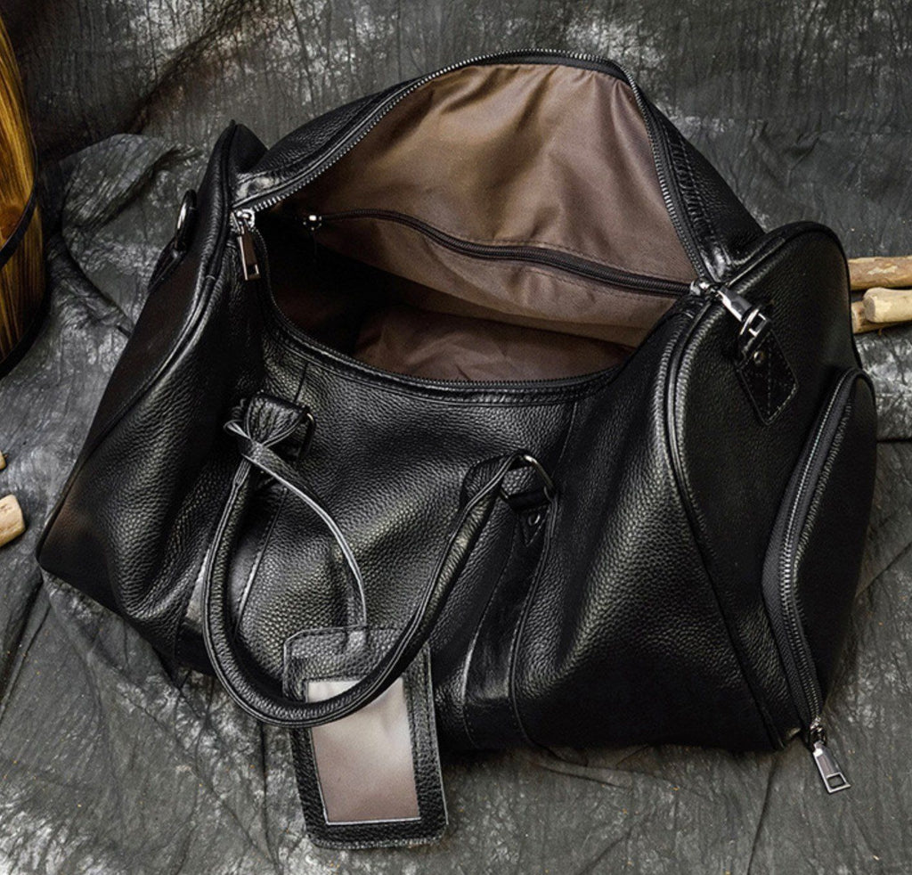 Túi Du Lịch Đa Năng Da Bò Thật Nhập Khẩu Có Ngăn Chứa Giầy TBL192