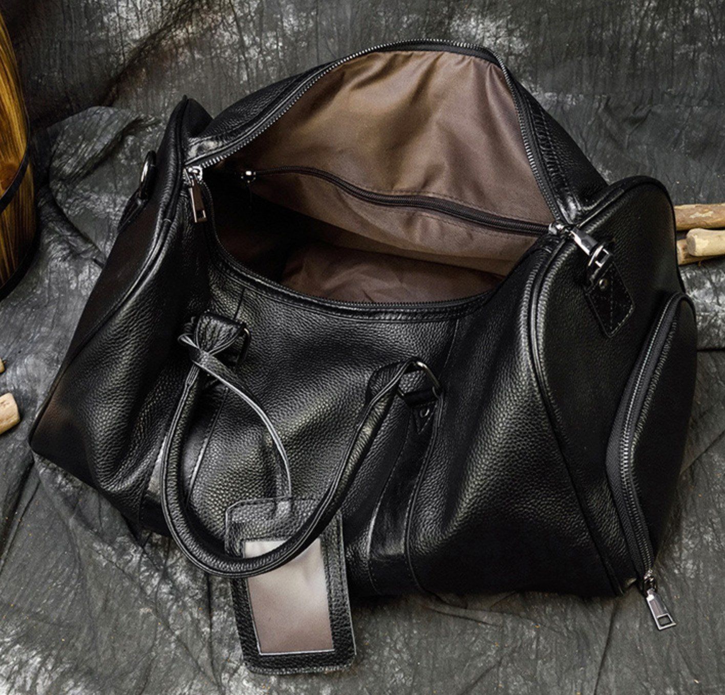 Túi Du Lịch Đa Năng Da Bò Thật Nhập Khẩu Có Ngăn Chứa Giầy TBL192