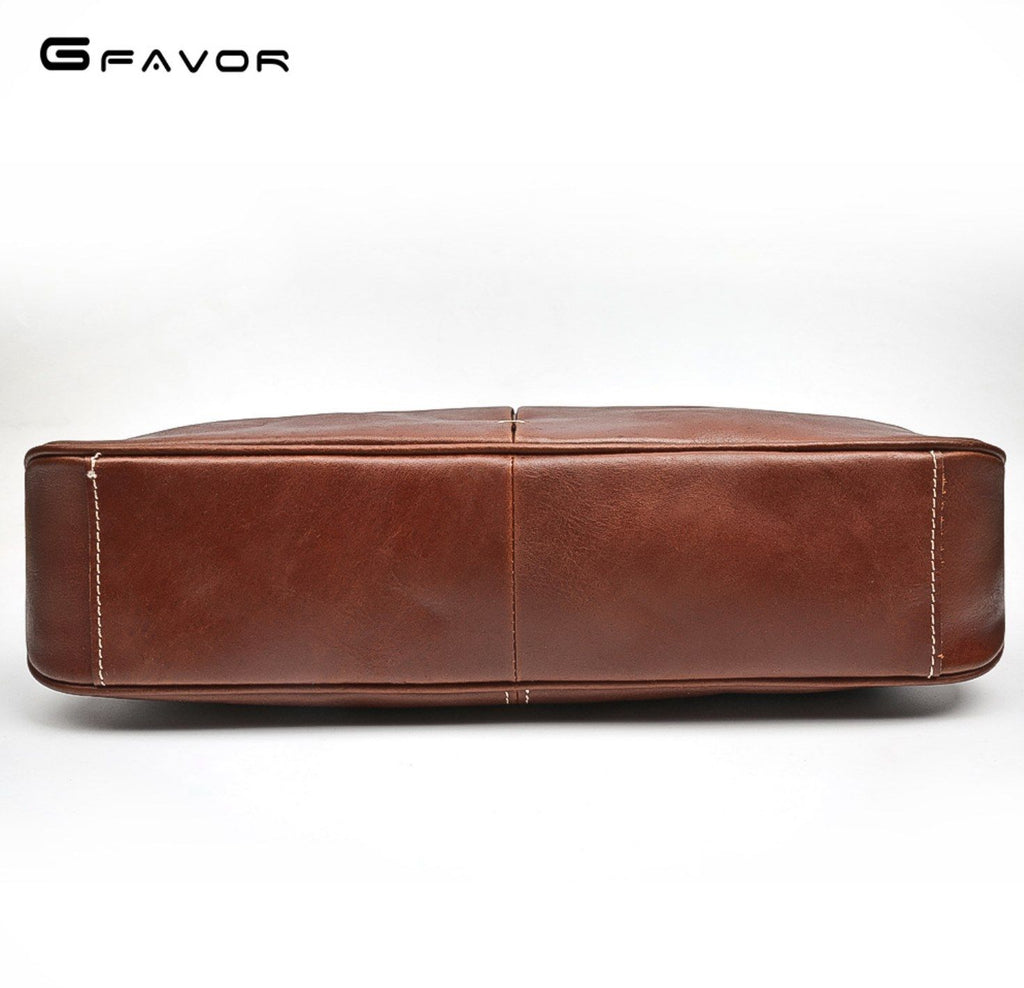 Cặp Xách Tay Da Bò VEG Nhập Khẩu Đựng Laptop RETRO TUDA SBM185