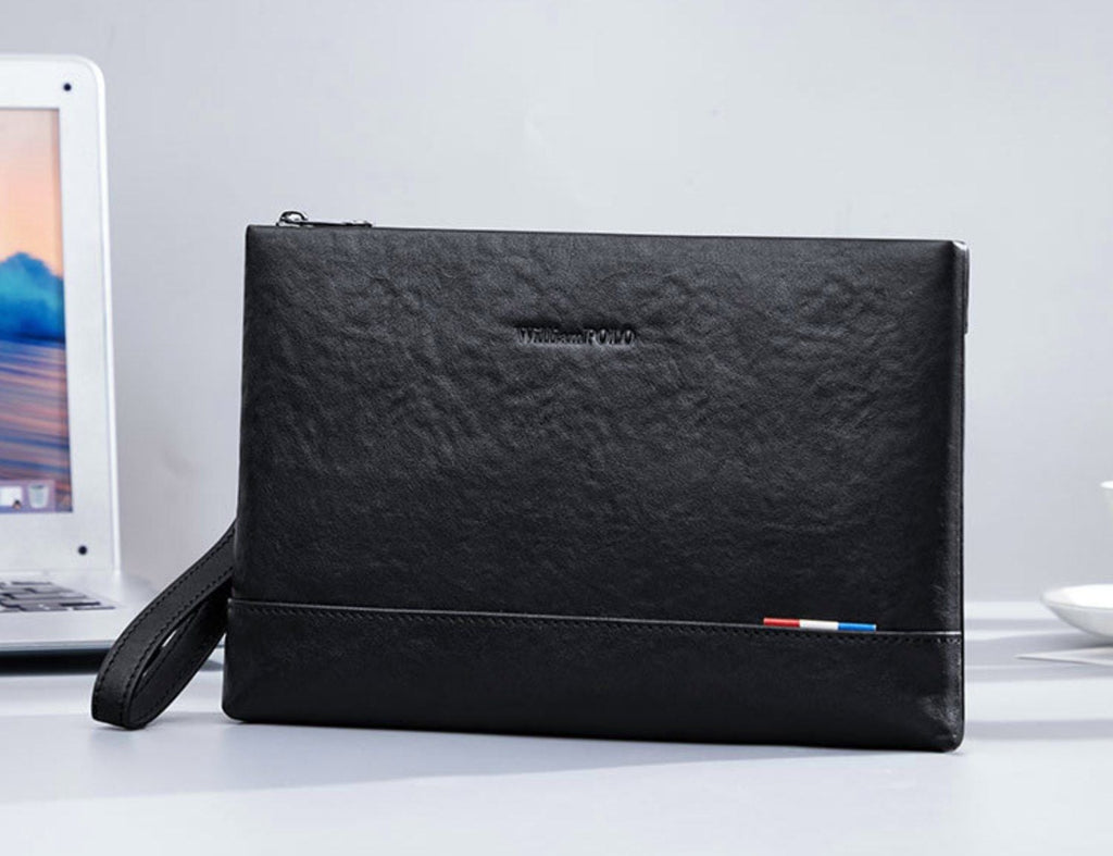 Ví Cầm Tay CLUTCH Nam Da Bò Thật William POLO Luxury CLH176