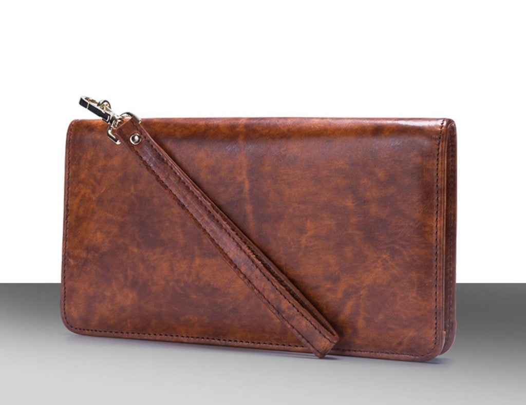 Ví Dài Cầm Tay Da Bò VEG Nhập Khẩu Berry & Ken TUDA W179