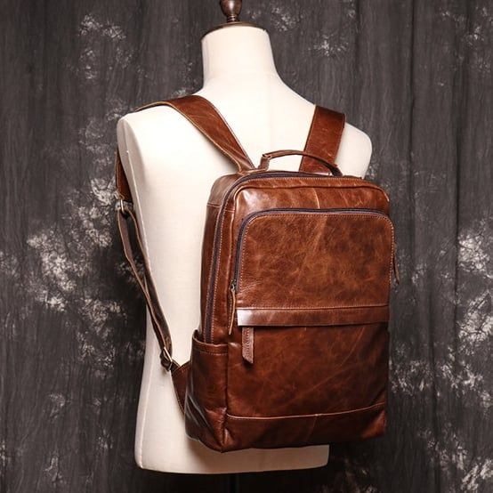 Balo Da Bò Thật RETRO chứa laptop Đa Chức Năng BPL169