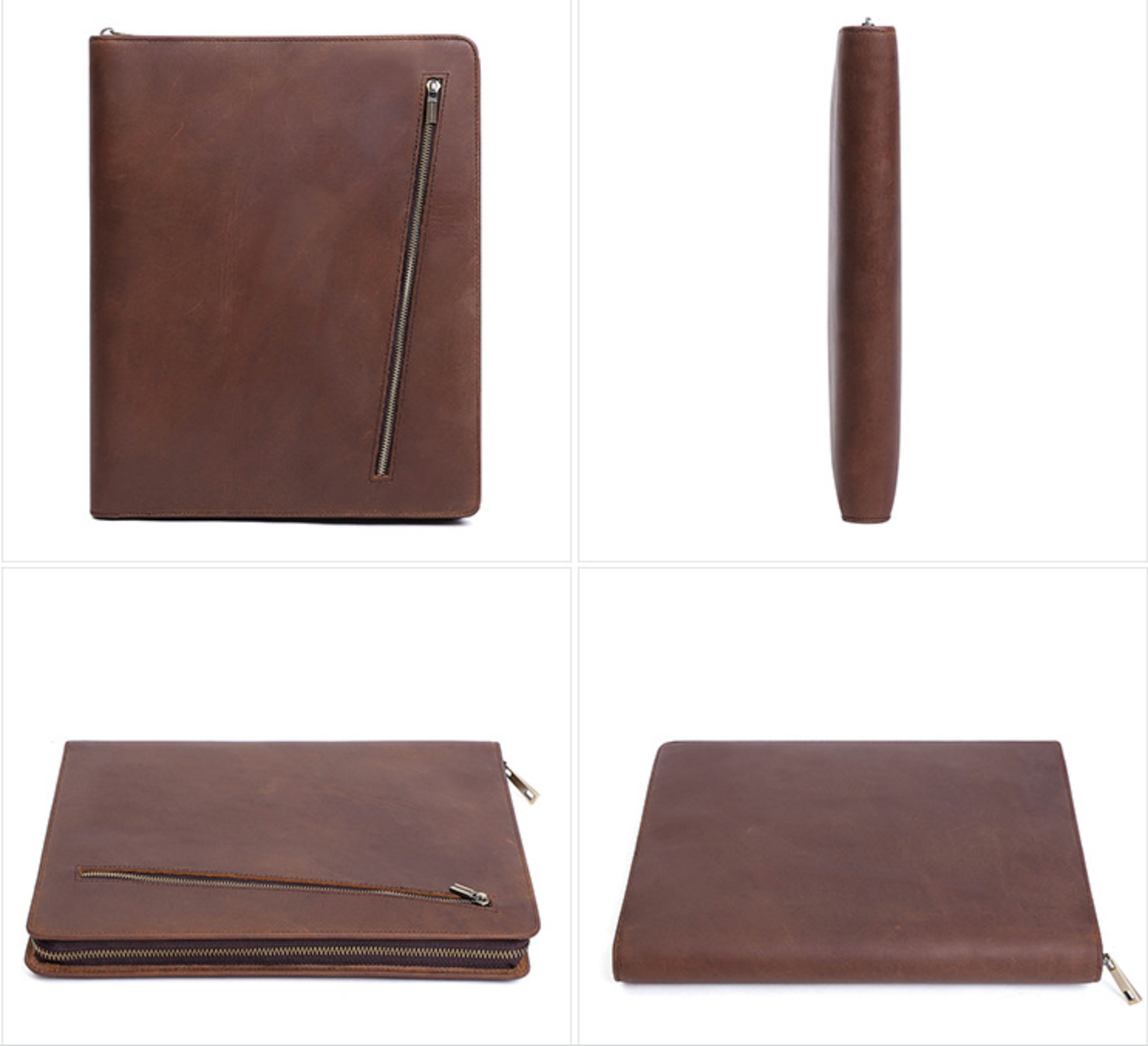 Cặp da bò thật cầm tay đa năng RETRO, đựng ipad phong cách doanh nhân CLH160