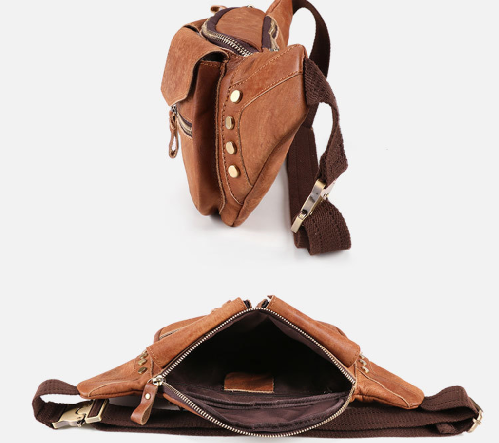 Túi da bò thật đeo chéo trước ngực VINTAGE SBM161