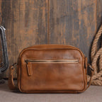 Túi da bò thật thật đeo chéo phong cách cổ điển SBM146