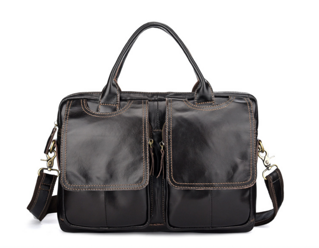 Túi da bò thật chứa laptop cho dân kinh doanh, công sở Berry&Ken SBM150