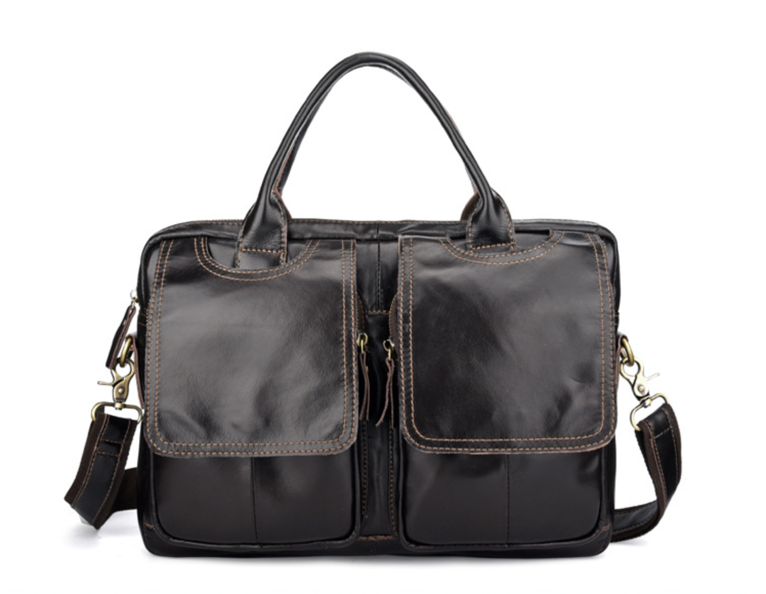 Túi da bò thật chứa laptop cho dân kinh doanh, công sở Berry&Ken SBM150
