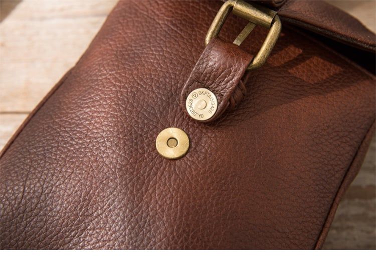 Túi da bò thật đeo chéo nhỏ gọn Berry & Ken RETRO - Classic edition SBM118