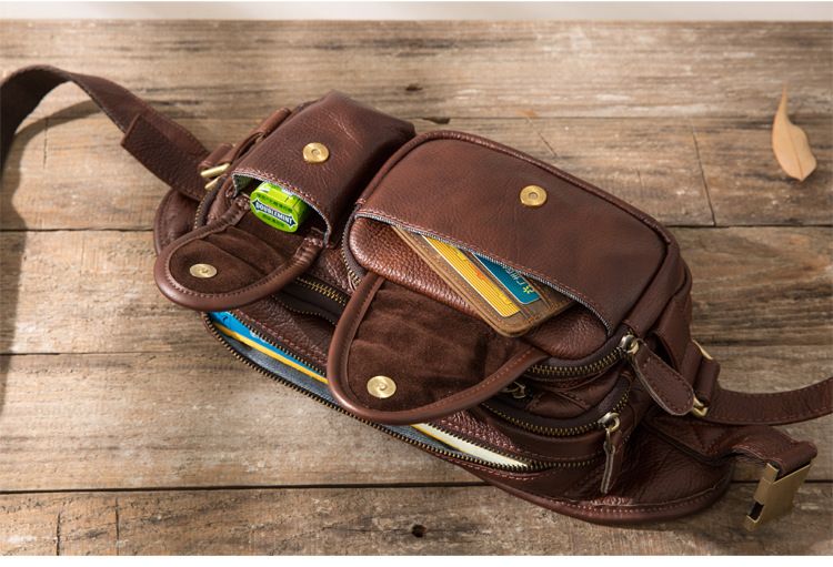 Túi Da Bò Thật đeo chéo ngực, thắt lưng Berry & Ken RETRO - Classic Edition SBM124