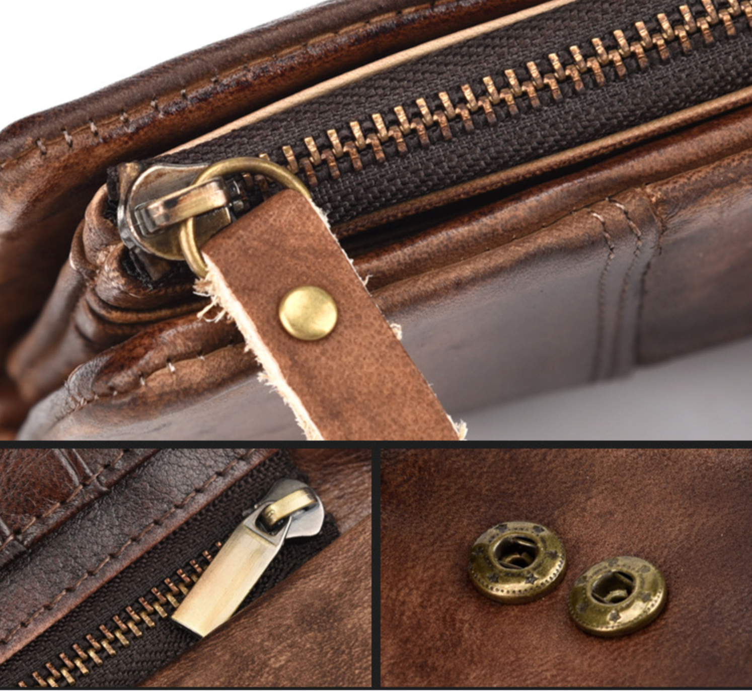 Ví Dài Cầm Tay Da Bò Thật Berry & Ken W119