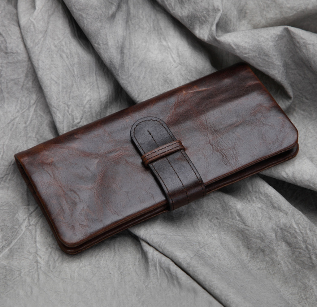 Ví Dài Cầm Tay Da Bò Thật Berry & Ken W120