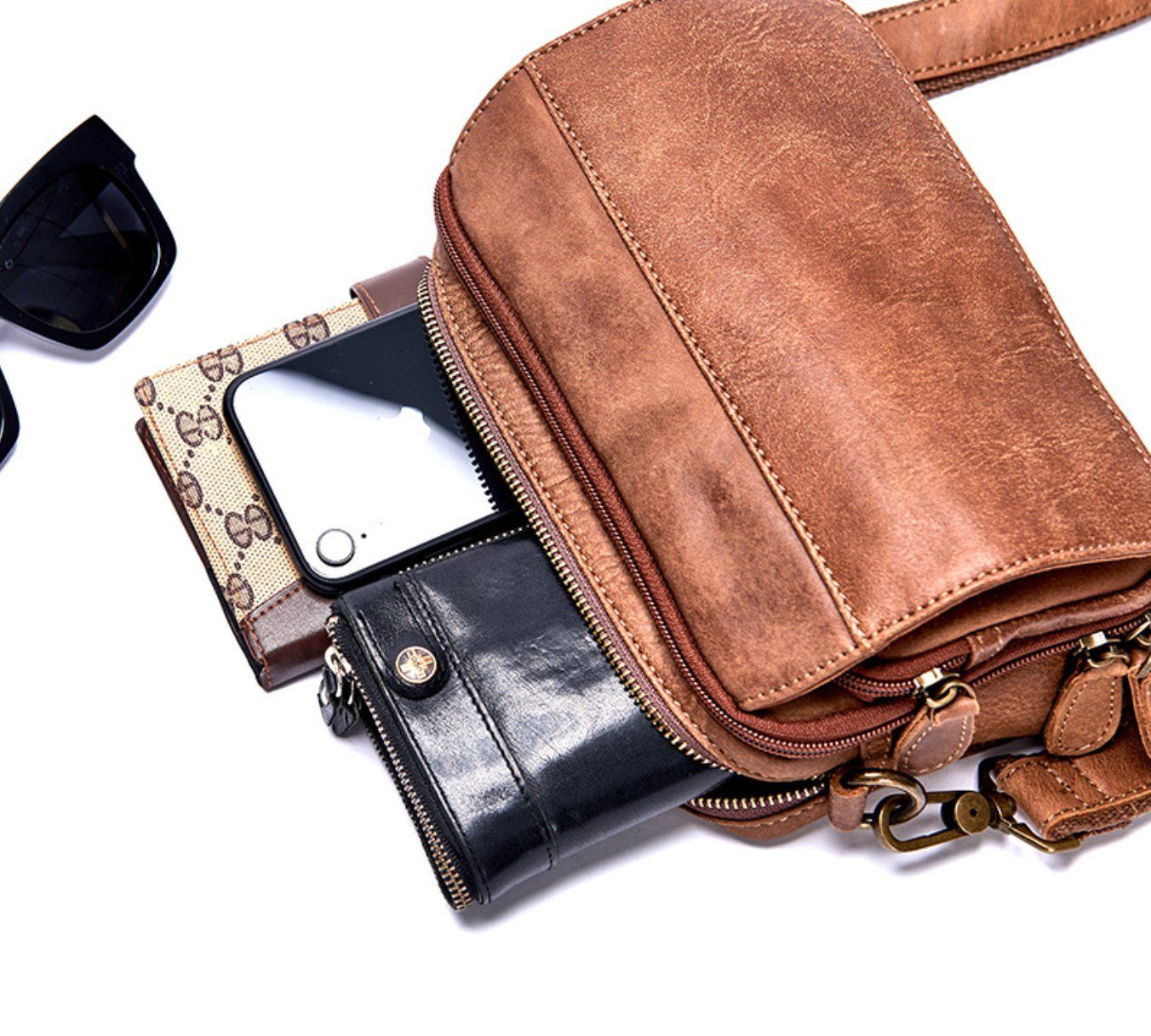 CLUTCH Cầm Tay & Đeo Chéo Da Thật RETRO SBM102