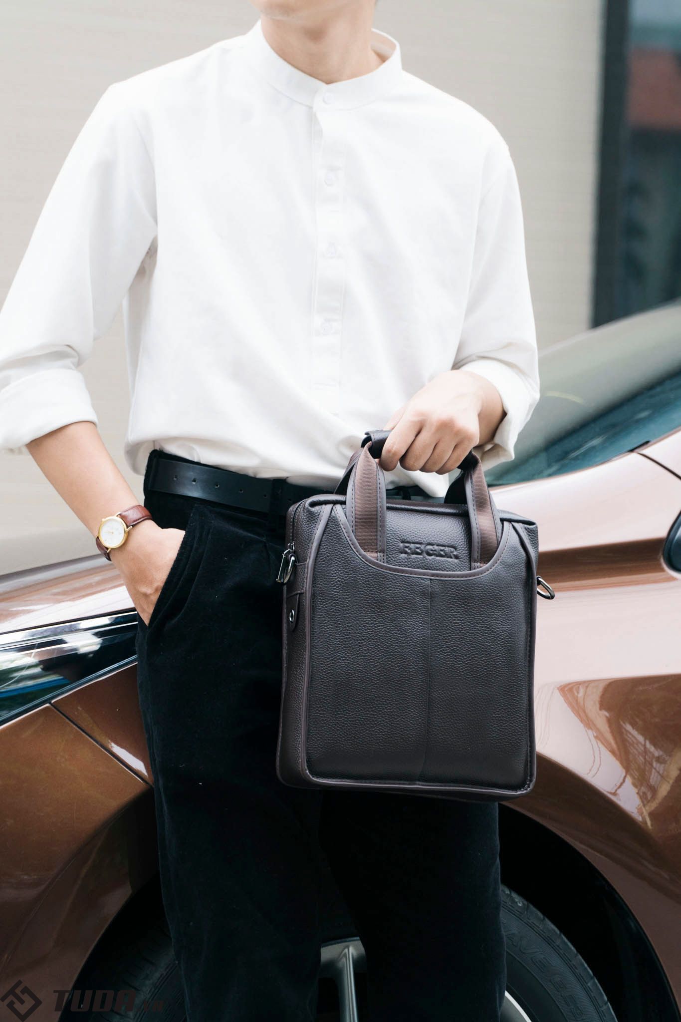 Túi đeo vai da bò thật FEGER - Special edition SBM91