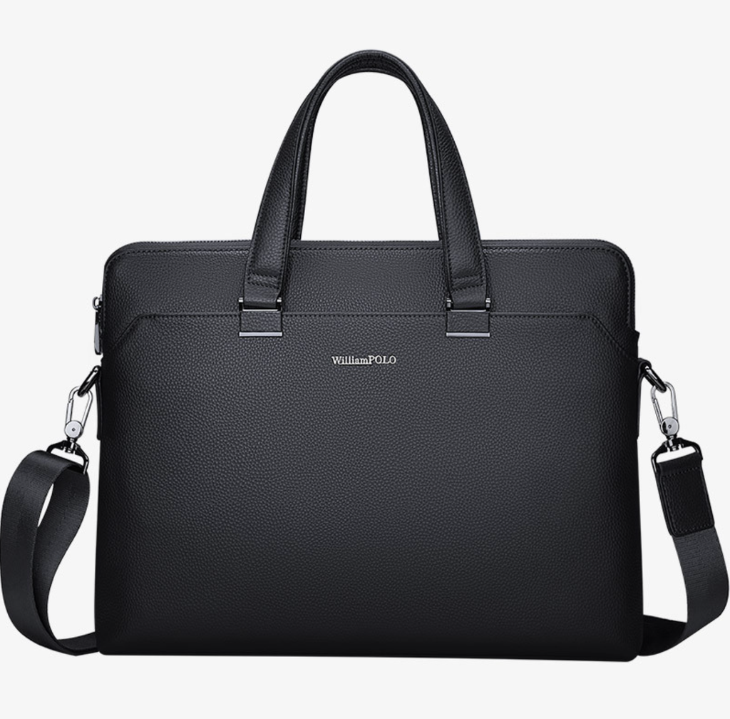 Cặp Da Doanh Nhân Da Thật Cao Cấp Đựng Laptop & Hồ Sơ William Polo SBM360