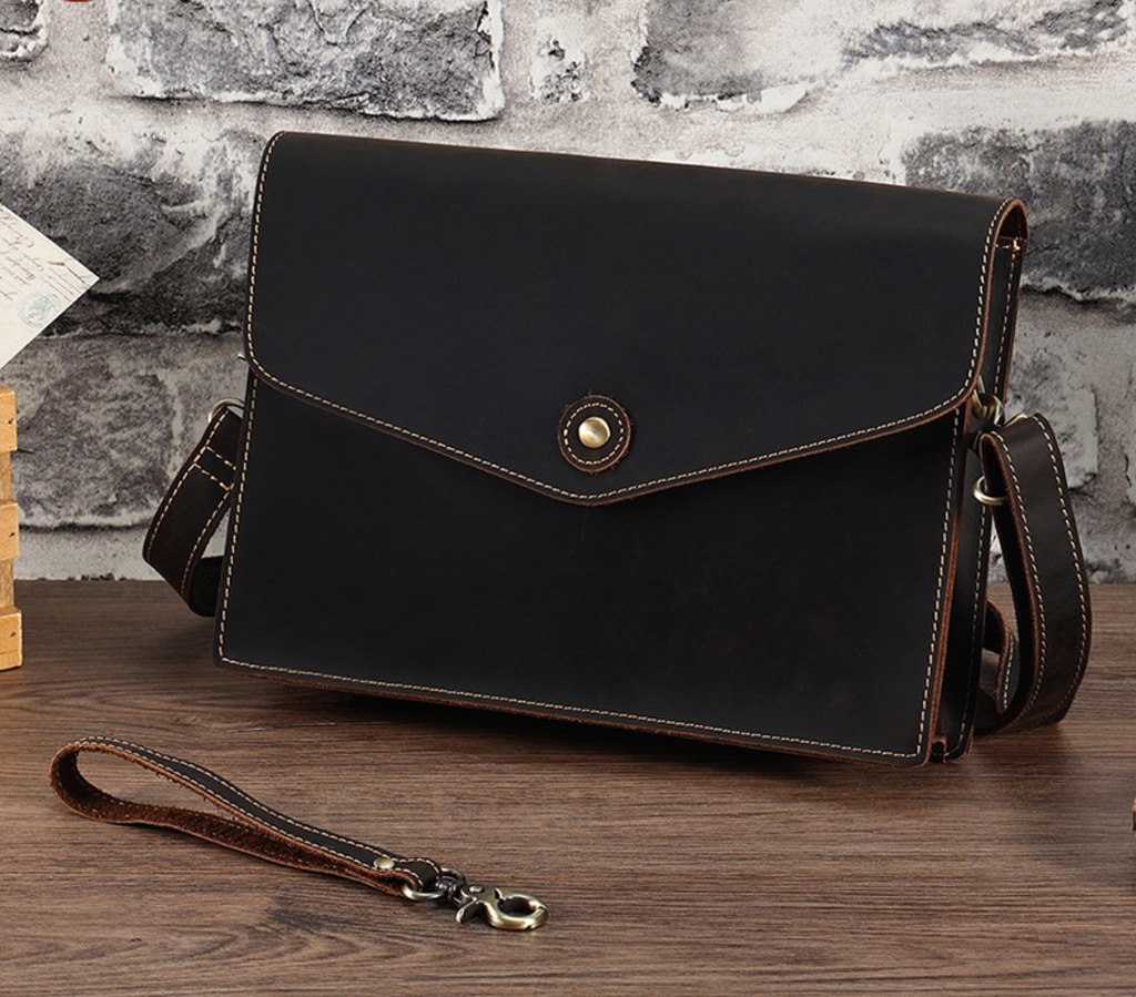 Túi Da Bò Sáp Đeo Chéo & Cầm Tay Đựng iPad SBM334