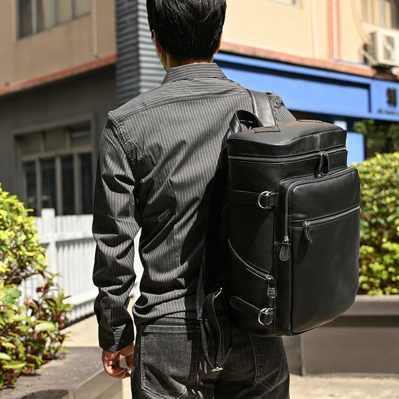 Balo Da Bò Thật RETRO Đựng Laptop & Du Lịch Đa Chức Năng BPL309