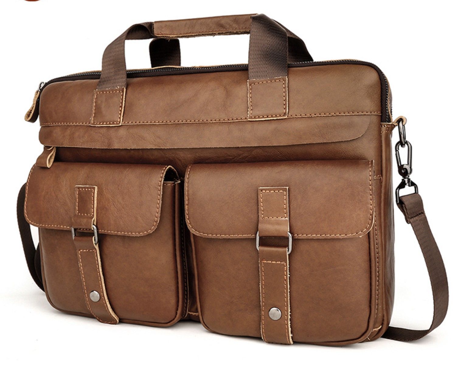 Cặp Da Công Sở Da Bò Thật Đựng Laptop SBM294