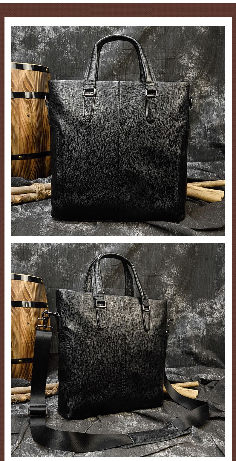 Túi Da Bò Thật Đeo Chéo & Xách Tay Phong Cách Doanh Nhân RETRO SBM308