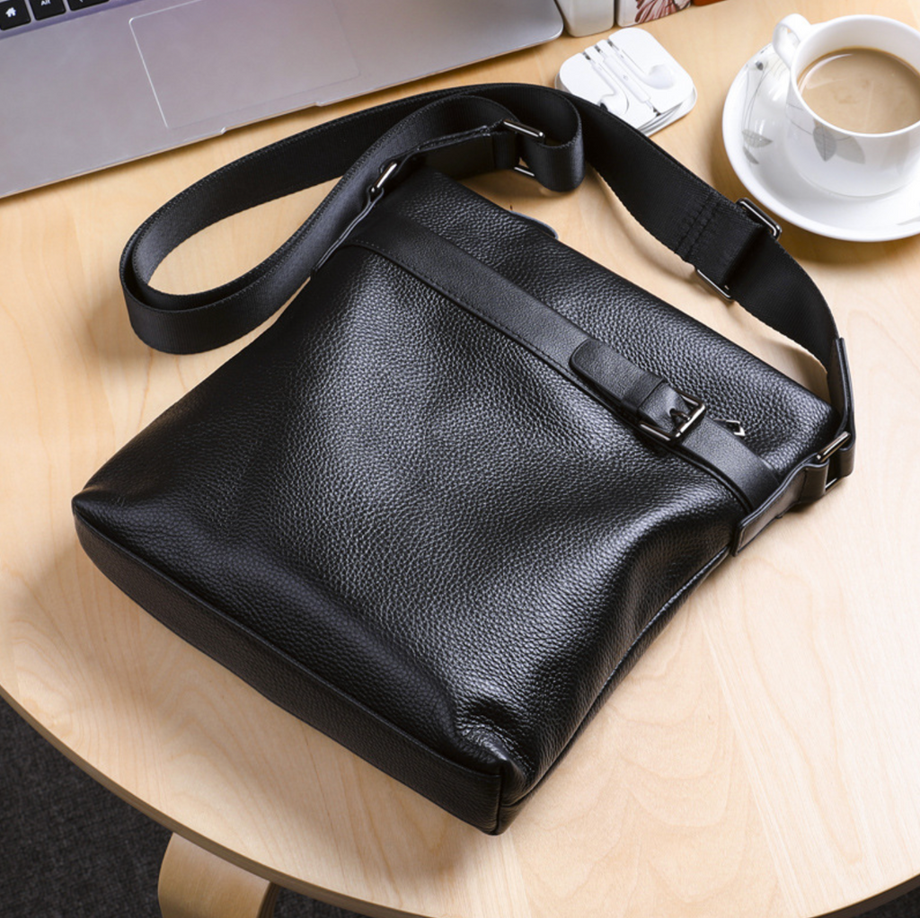 Túi Da Bò Thật Đeo Chéo Đựng IPad Classic Edition TUDA SBM317