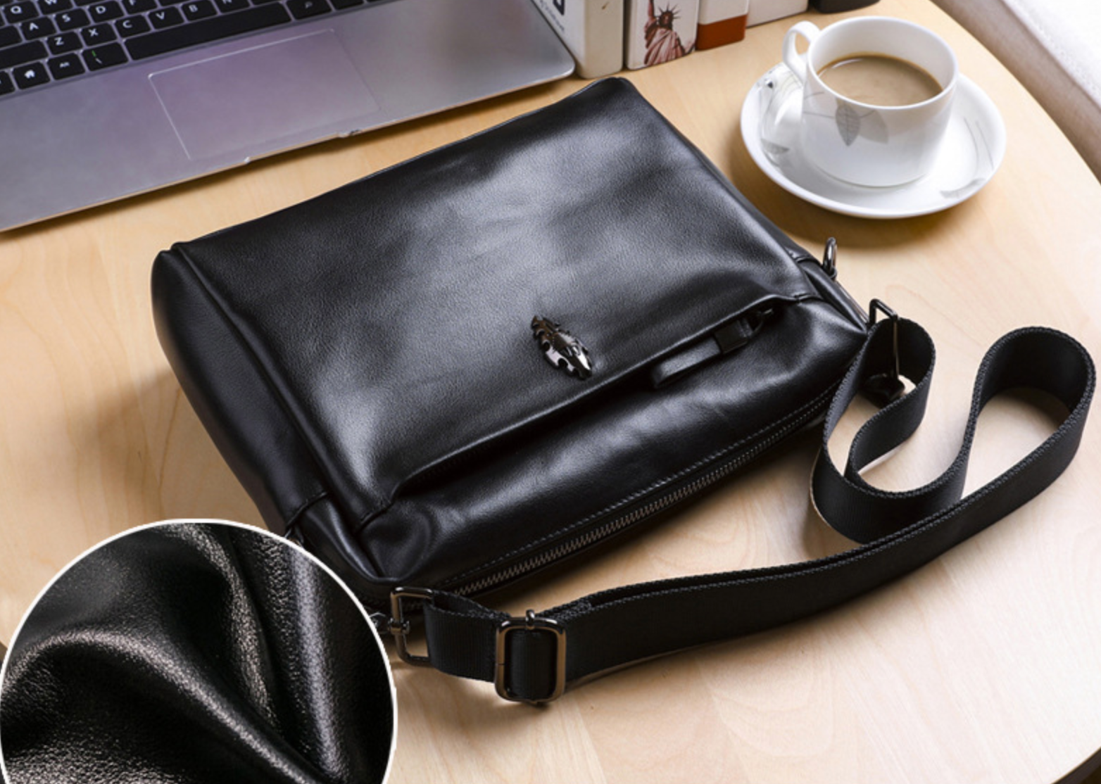 Túi Đeo Chéo Da Bò Thật Đựng iPad RETRO TUDA SBM320