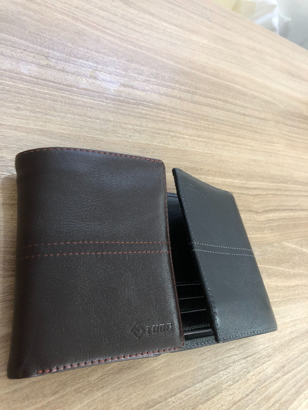 Ví Da Bò NAPPA Phối Chỉ Đứng Phong Cách Sang Trọng W331