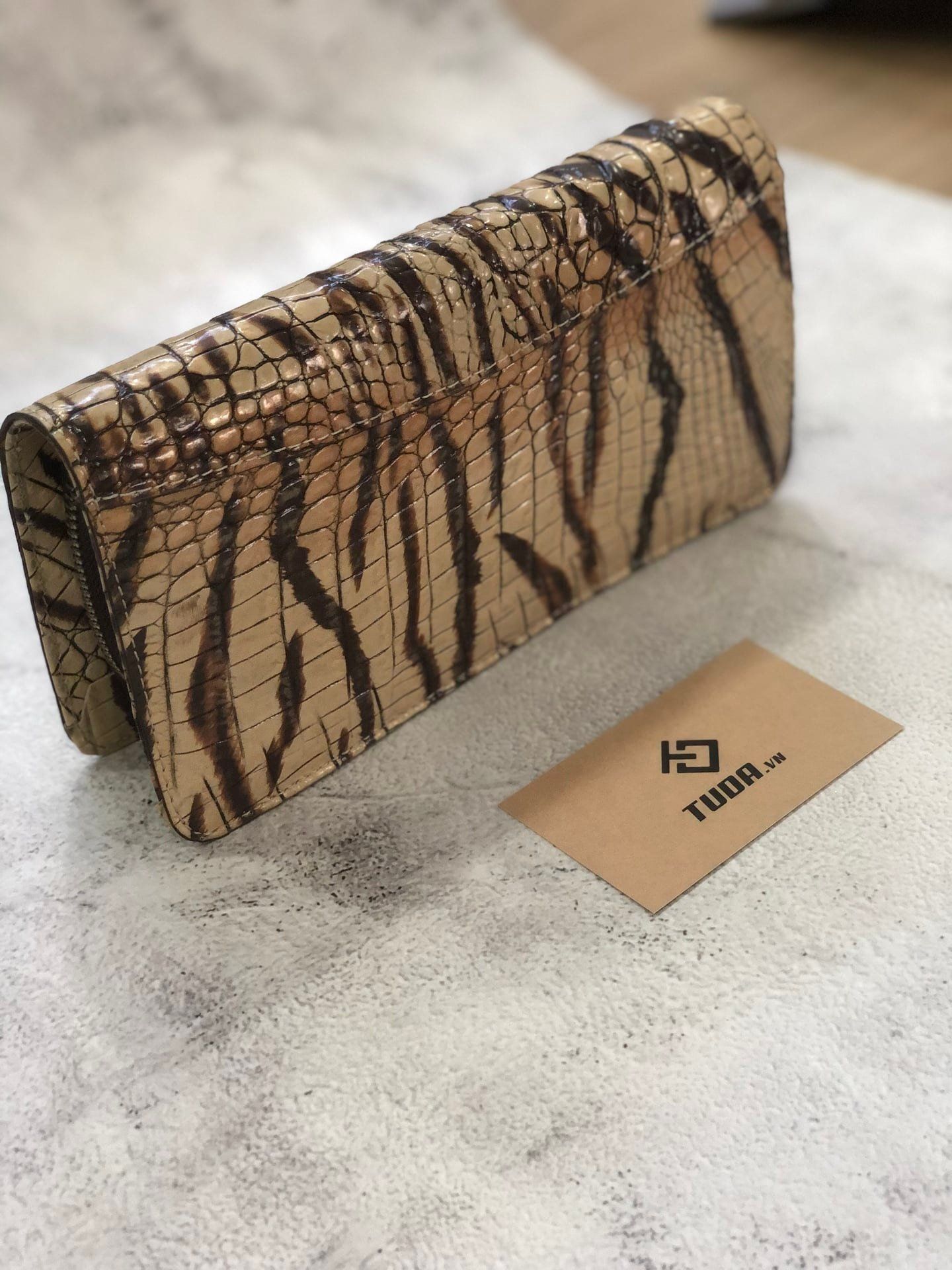 Ví Cầm Tay CLUTCH 2K Da Thật Vân Cá 3D Handmade Limited CLH291