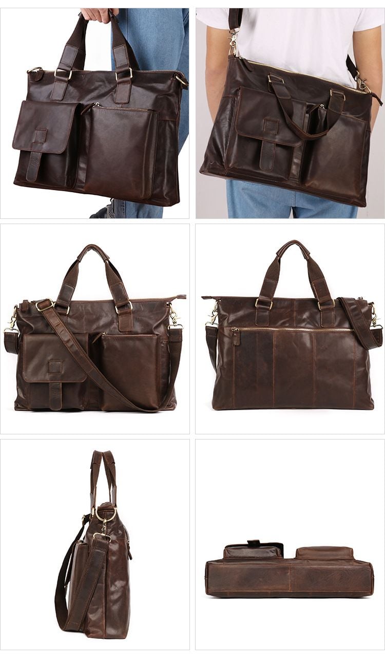 Cặp Da Công Sở & Doanh Nhân Da Bò Nhập Khẩu Đựng Laptop VINTAGE SBM276